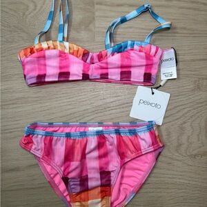 Peixoto Colorful Striped Bikini Set